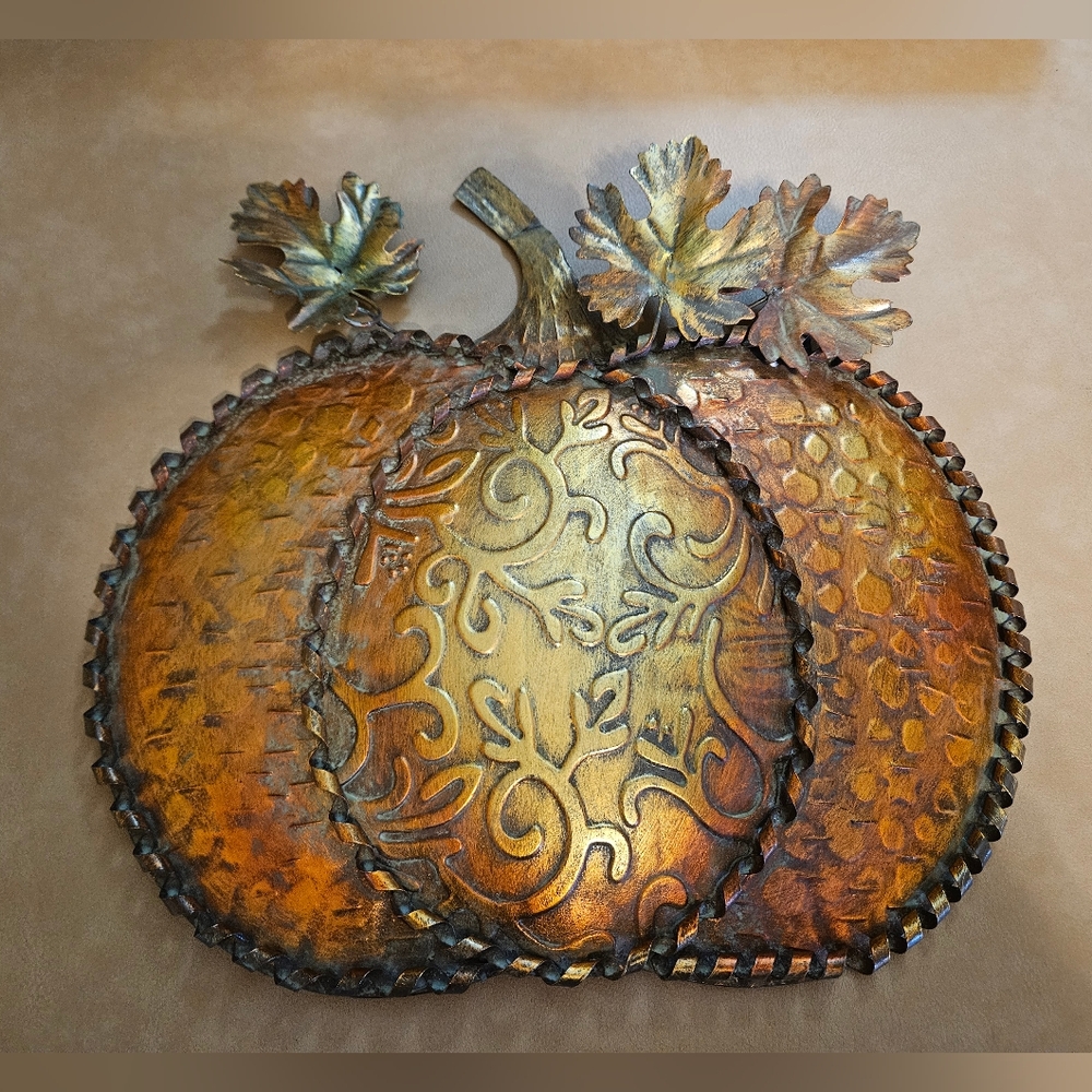 Metal Fall Pumpkin